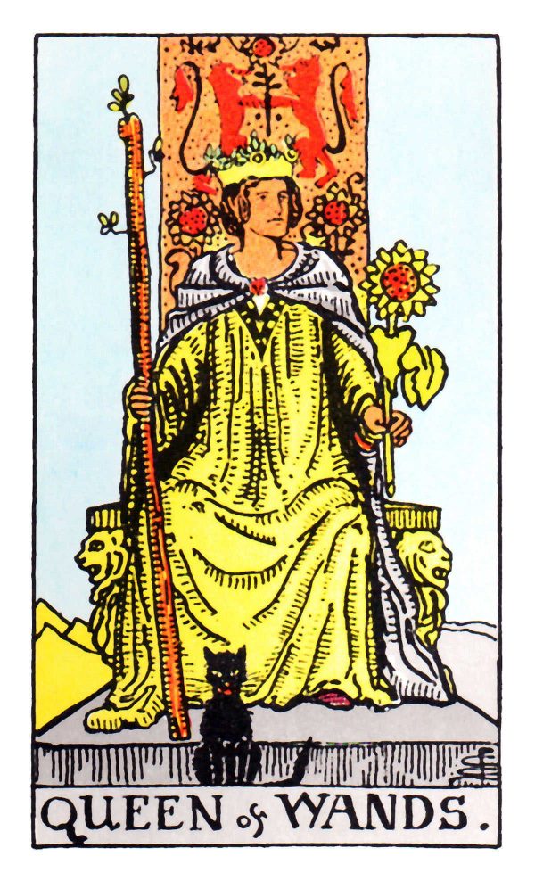 O que o cartão Rainha das Varinhas representa?